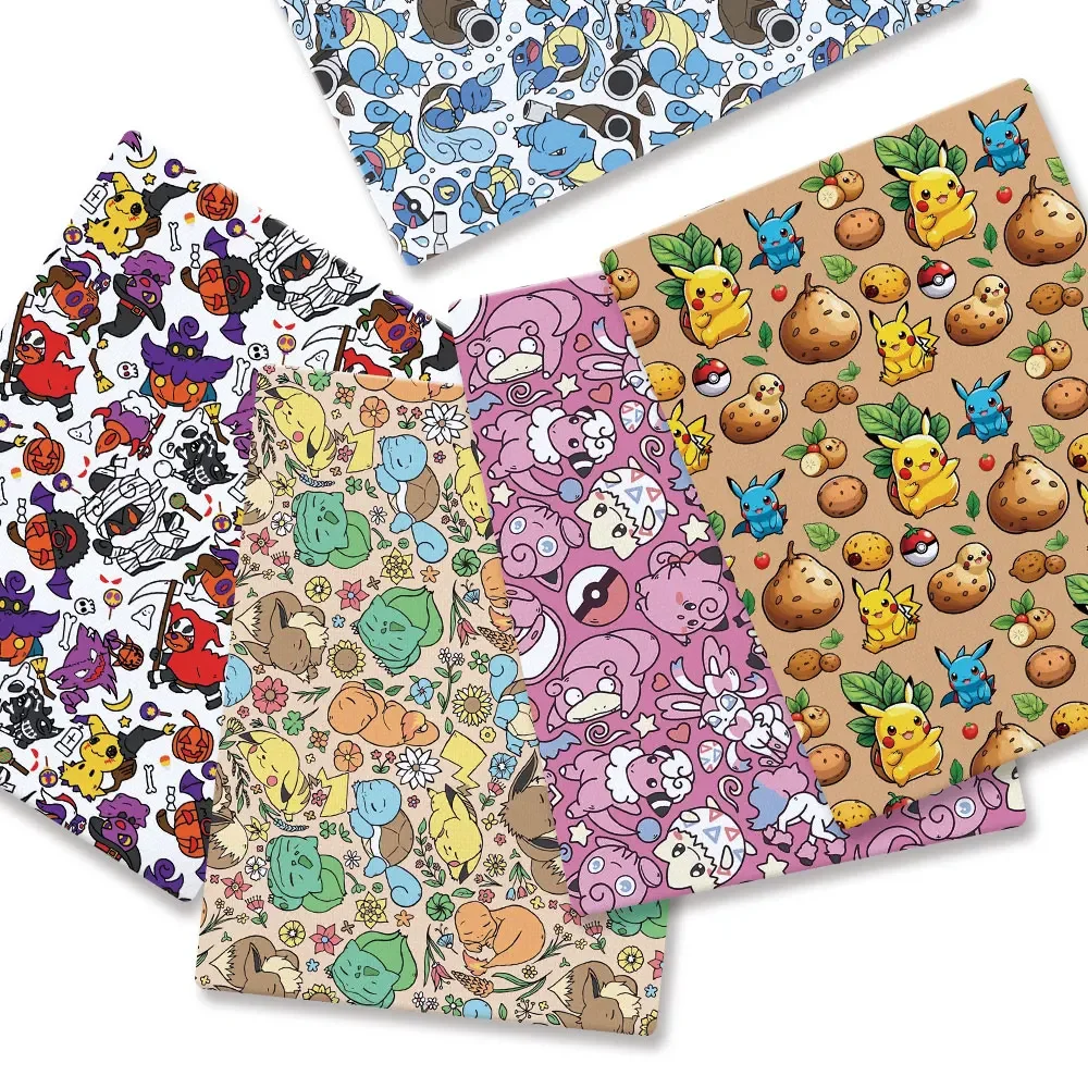 Baby Clothing Products - Pokemon Cartoon Fabric140*50cm Handmade Sewing Patchwork
