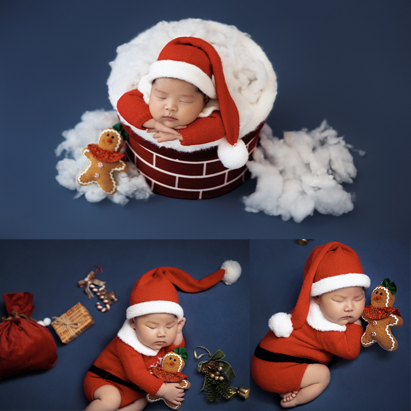 Baby Clothing Kit - Santa Claus Newborn Photo Clothing Baby