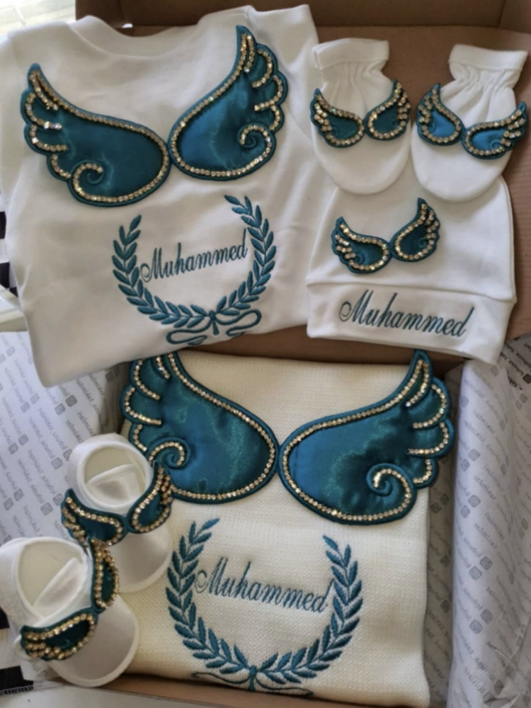 Baby Clothing Names - Dollbling Hospital Exit 5pcs Embroidery Name