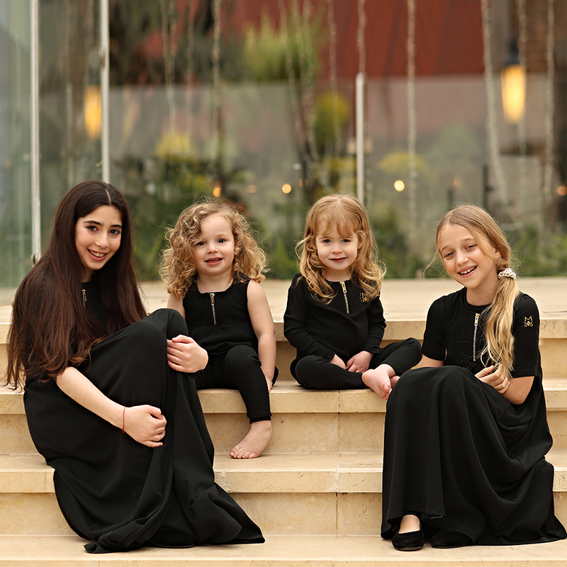 Summer Black Ribbed Family Mat - đánh giá và giá Baby Clothing For Summer