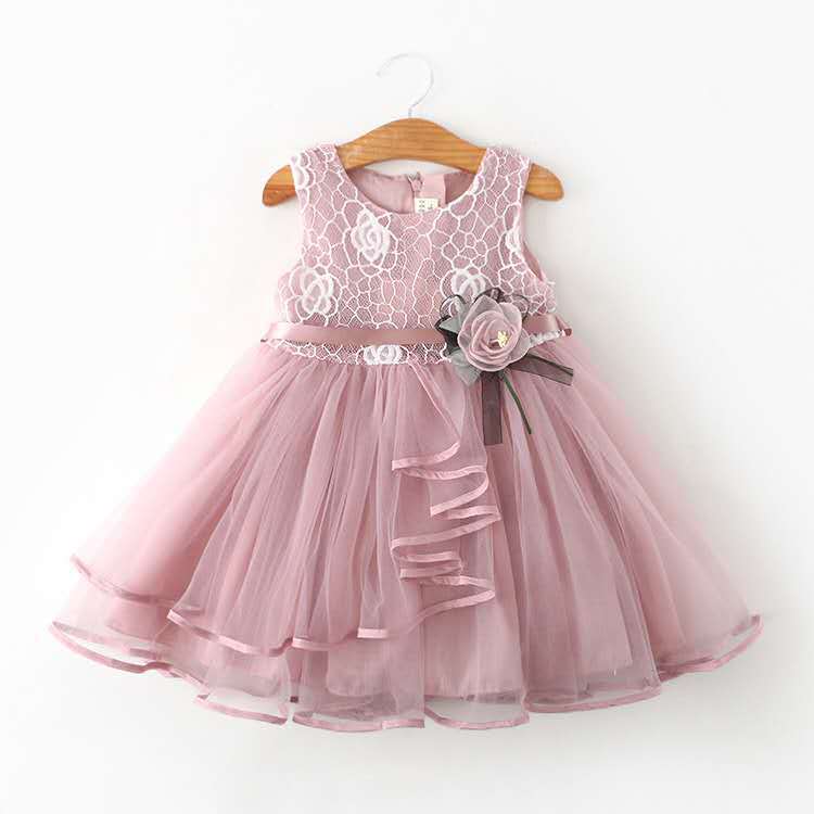 Sleeveless Baby Kids Lace Mesh - đánh giá và giá Baby Clothing Line