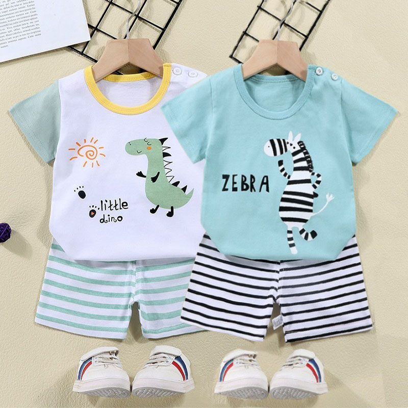 Cotton Tees+Shorts 2-piece Tra - đánh giá và giá Baby Clothing Kit