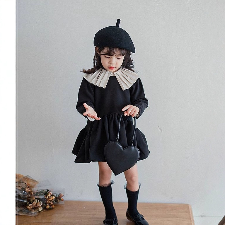 Spring Girls' Long Sleeved Dre - đánh giá và giá Baby Clothing Line